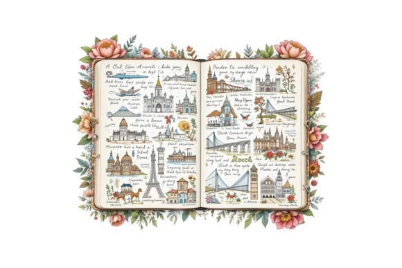 Retro Adventure Scrapbook Art Clipart Review