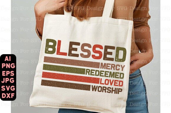 Retro Blessed Mercy Redeemed PNG Review
