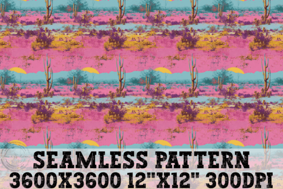 Retro Desert Scene Pattern: A Designer’s Review