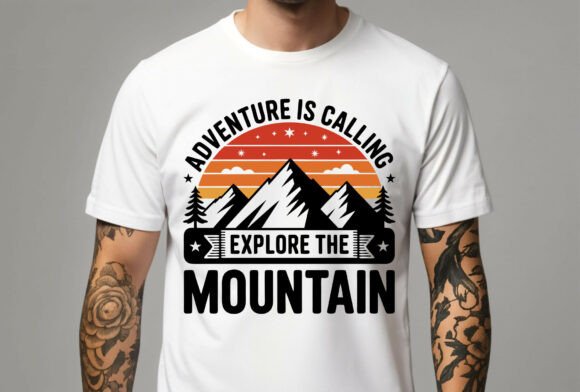 Retro Mountain Sunset with Stars Review
