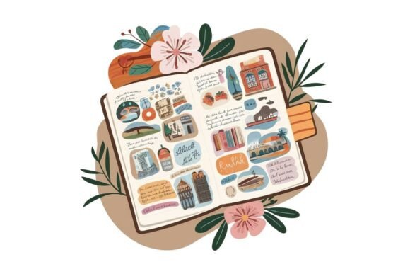 Retro Old Paper Travel Collage Review