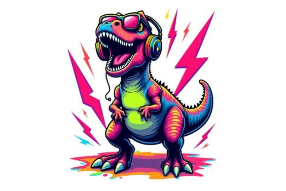 Retro Vintage Dinosaur Art Graphics Review