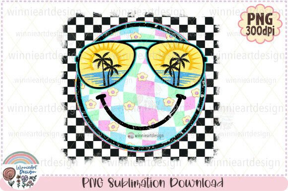 Salty Beach Retro Smiley Face Checkered Review