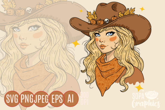 Vintage Halloween Cowgirl Embroidery Review