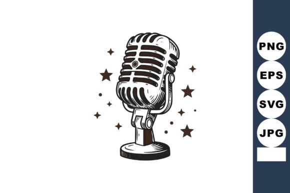 Vintage Microphone with Stars Embroidery Review